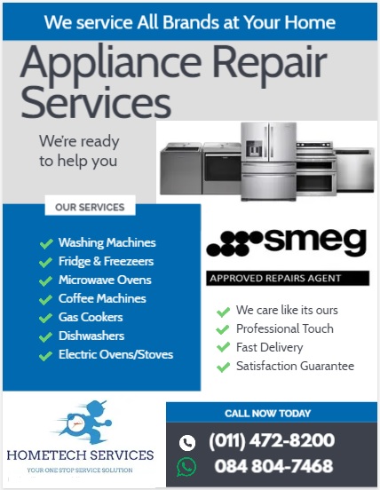 HOMETECH SERVICES APPLIANCE REPAIRS